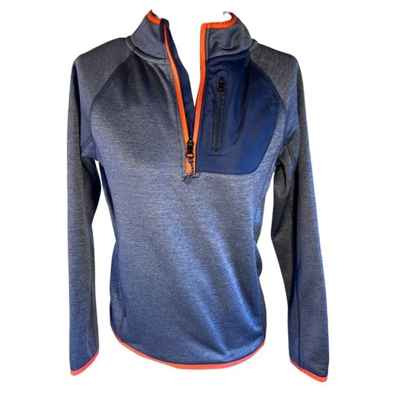Crown and Ivy Golf 1/4 Zip Pullover Blue Women Size M - Picture 1 of 9
